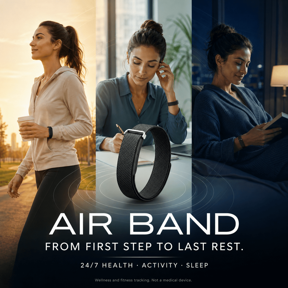 Valdus Air Band Smartband με Παρακολούθηση Καρδιακών Παλμών & Ύπνου - Aion HiTech